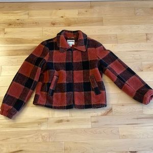Noisy May Plaid Teddy Coat